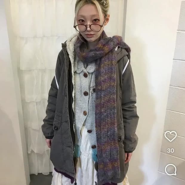 빈티지 후드 야상 코이세이오깔