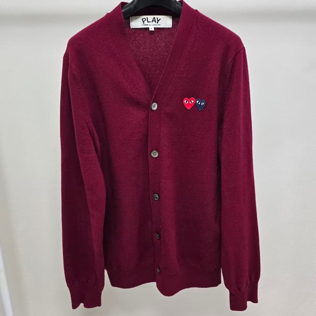 꼼데가르송 더블 와펜 가디건 L사이즈 100 판매