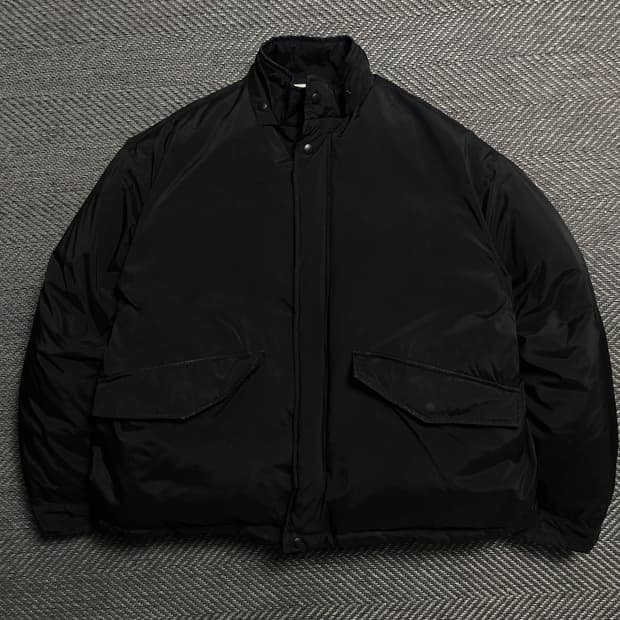 라퍼지스토어 미니멀 덕 다운 나일론 숏패딩o 5410