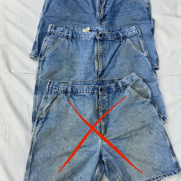 칼하트 데님 쇼츠 반바지