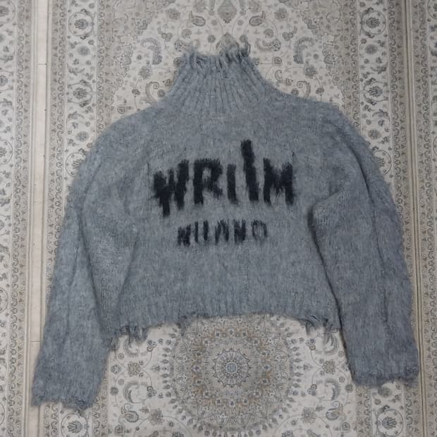 WRIlM MILANO 터틀넥 크롭 니트 (77까지가능)