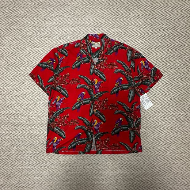 VINTAGE usa made hawaiian shirt rayon