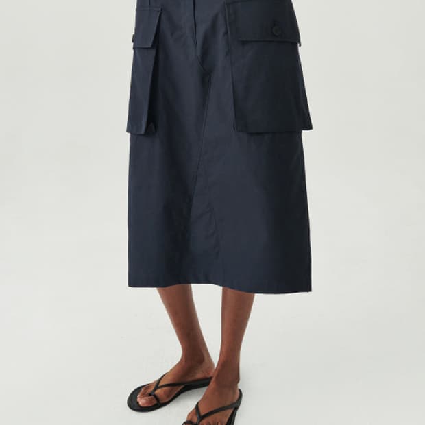 르바(LEVAR) 프렌치 코튼 치노 스커트