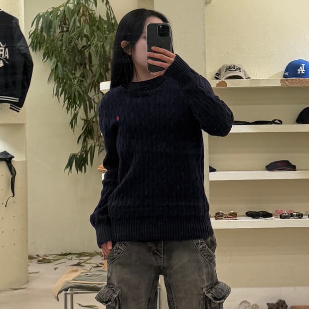 폴로 랄프로렌 케이블 니트 U440