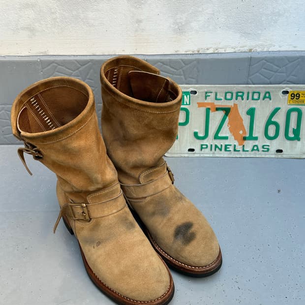 [아르고] •Kudu Suede Engineer Boots