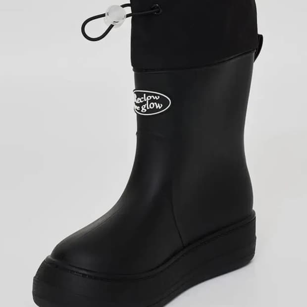 리끌로우 RAIN SHIRRING BOOTS 레인 부츠