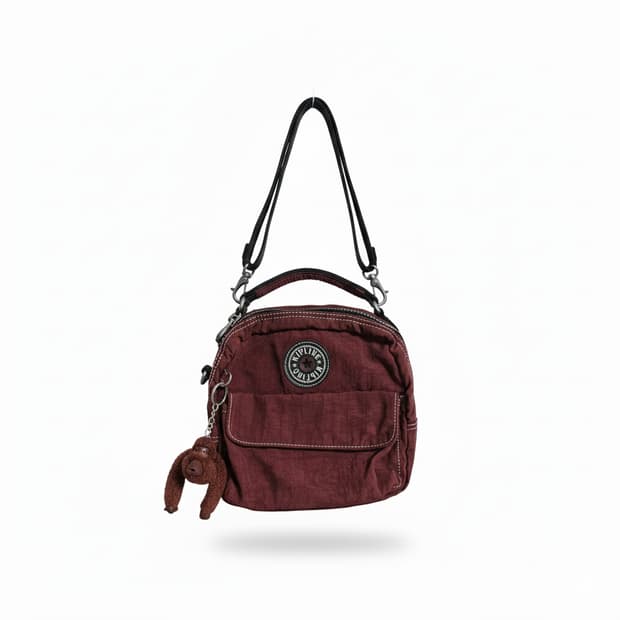 키플링 크로스백 와인/버건디 레드/빈티지 모리걸 y2k