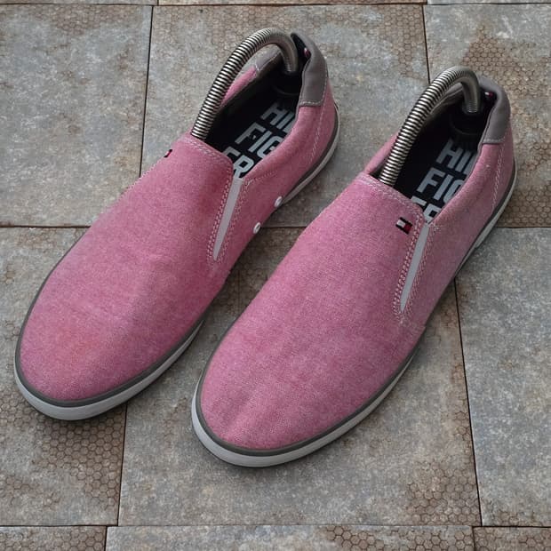 (265)타미힐피거 할로우 2 레드 슬립온 