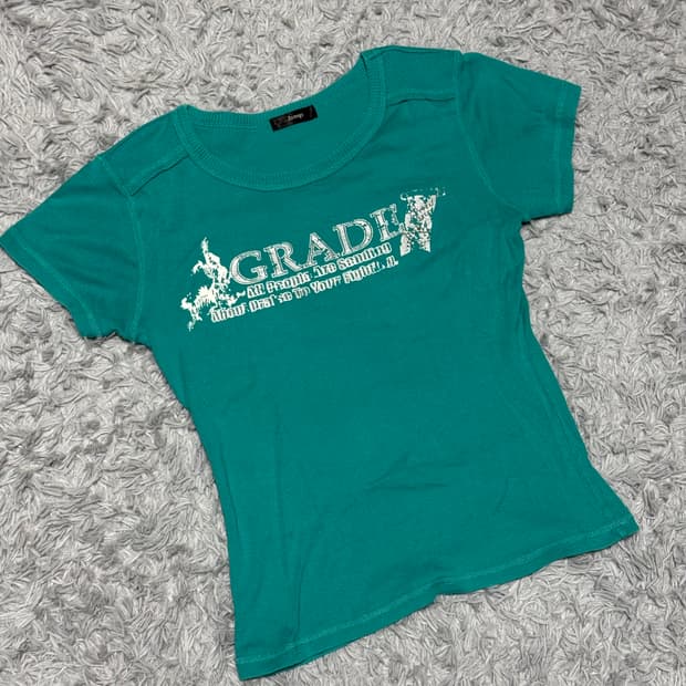 빈티지 Y2K무드 반팔