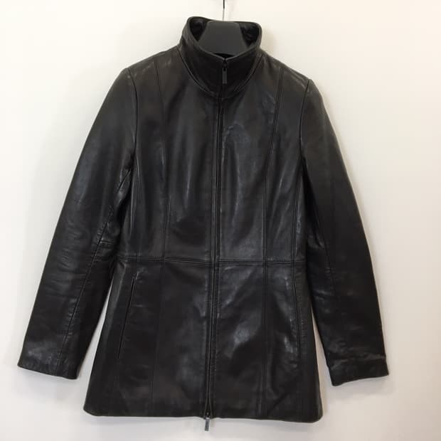 ck 캘빈클라인 가죽 집업자켓 S 