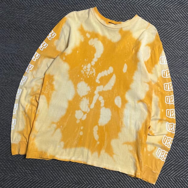 오베이 슬리브 로고 타이다이 긴팔 롱 슬리브y 5403