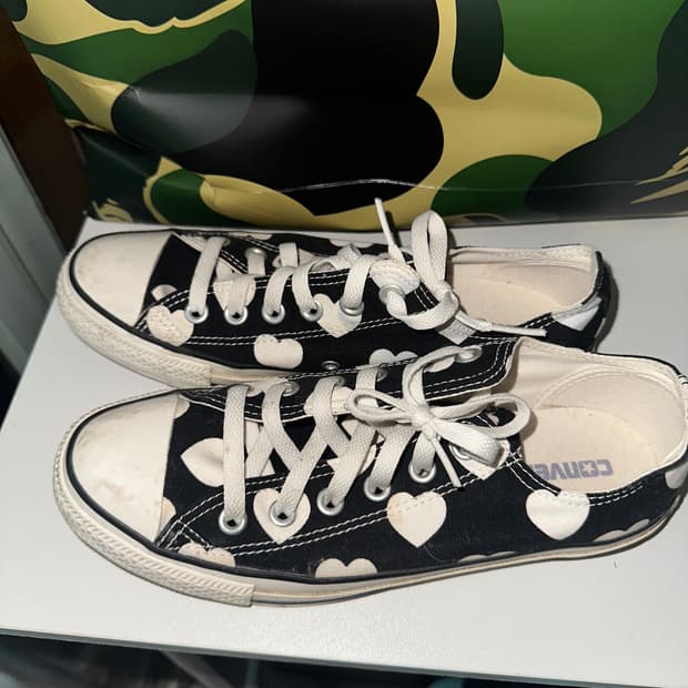 컨버스 올스타 하트 패턴