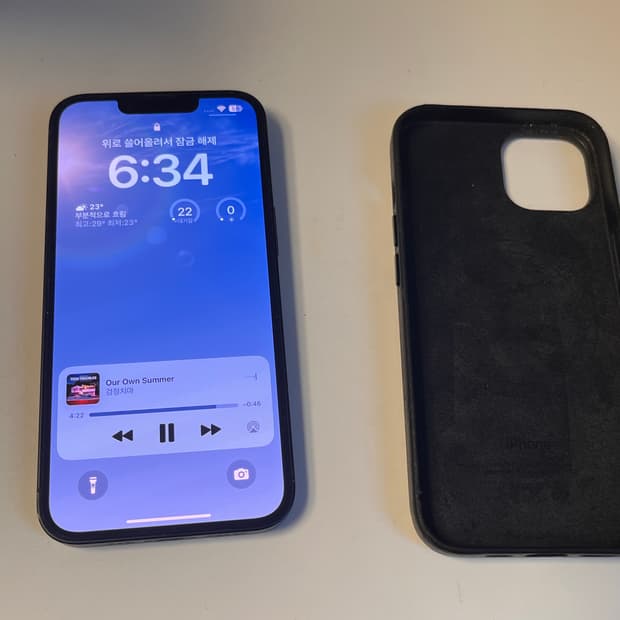 A급 아이폰 14 128GB 배터리 85% 풀박스