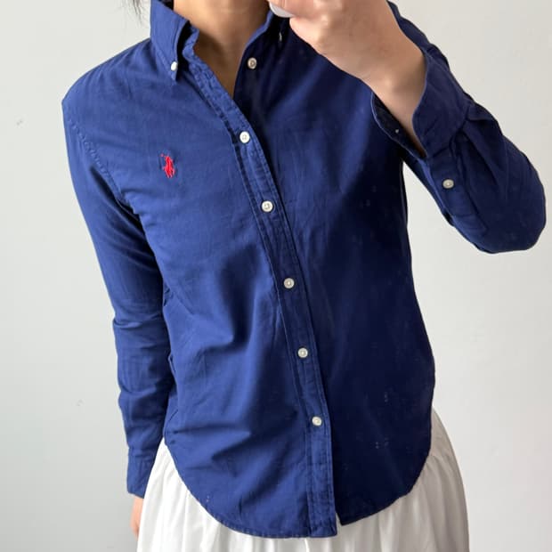 [XS] 폴로 릴렉스드핏 네이비 셔츠