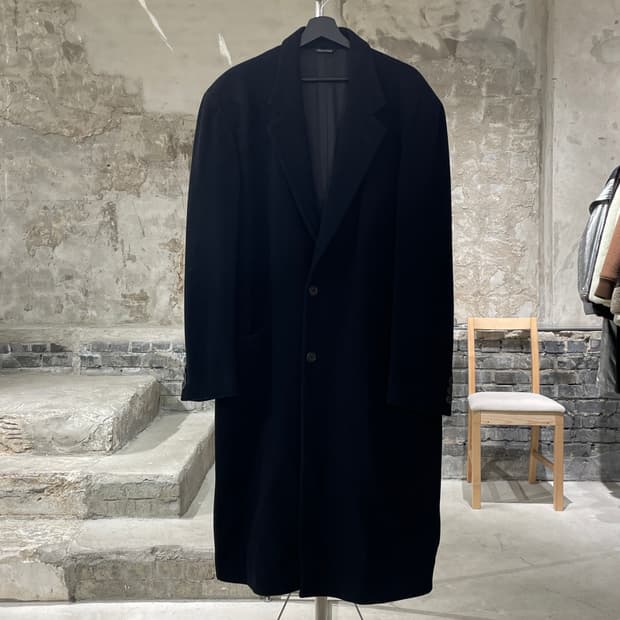 베르수스 블랙 클래시크 울 코트