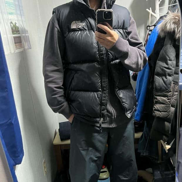 노스페이스 700 눕시 패딩조끼 105 xl 