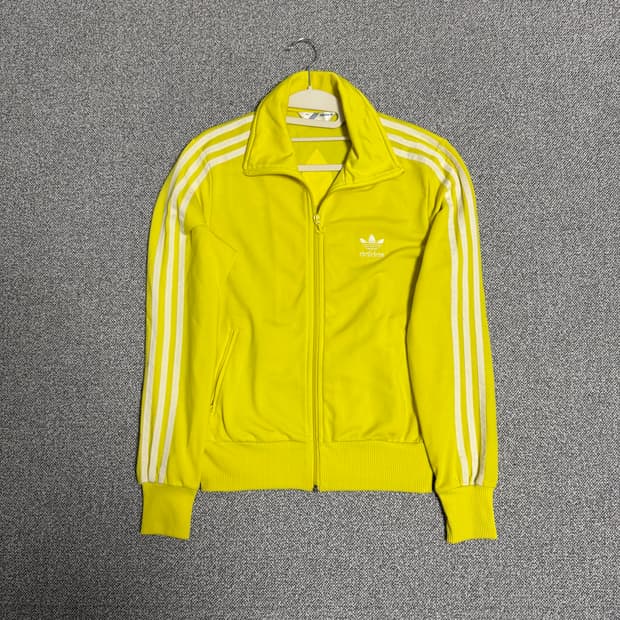 아디다스 파이어버드 백로고 져지 노랑 옐로우 95 트랙탑