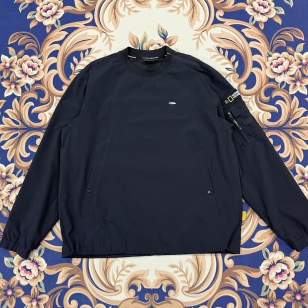 (XXL)내셔널 지오그래픽 웜업 맨투맨(블랙)