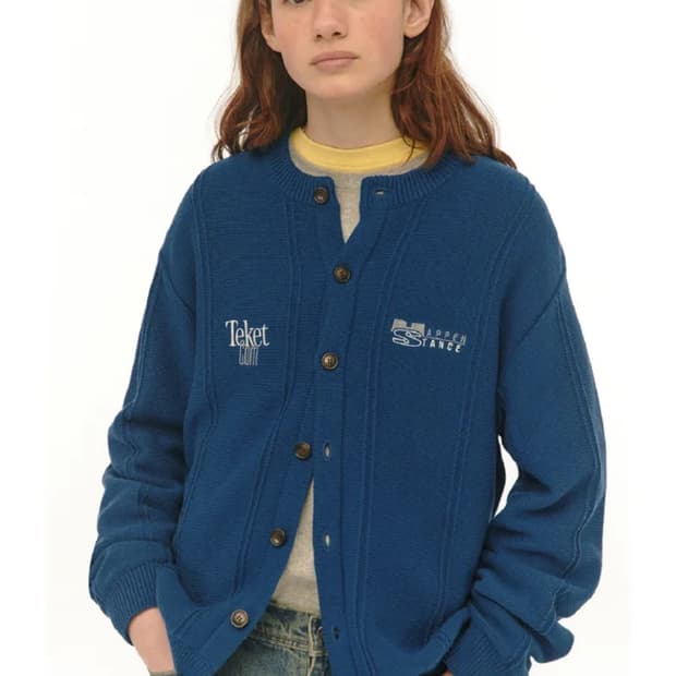 테켓 가디건Happenstance Cardigan Blue