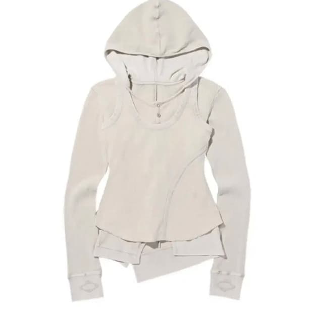 미스치프 와플 레이어드 후드 m