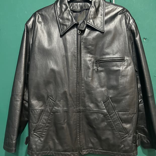 90s소가죽 스포츠자켓105