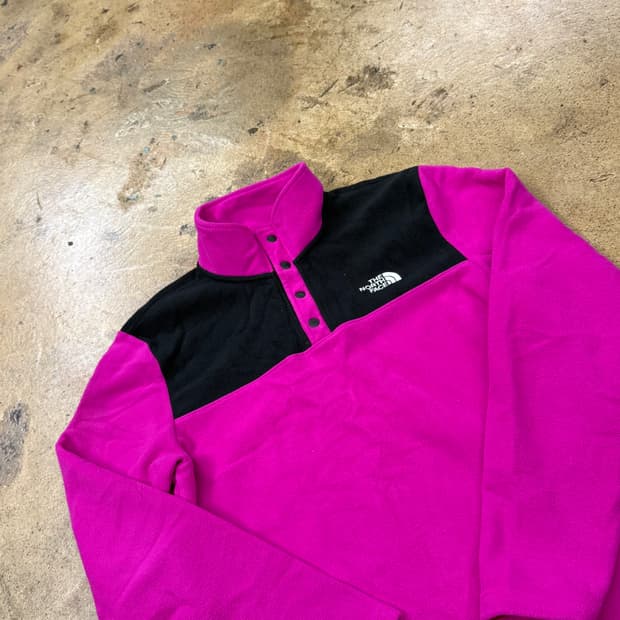 [정품/L] 노스페이스 핑크 블랙 플리스 b16