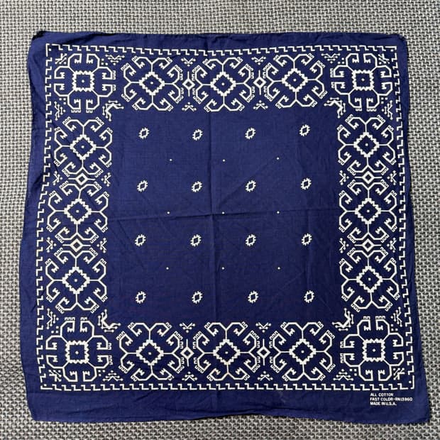 빈티지 usa 반다나 패스트 컬러 (old-8612)