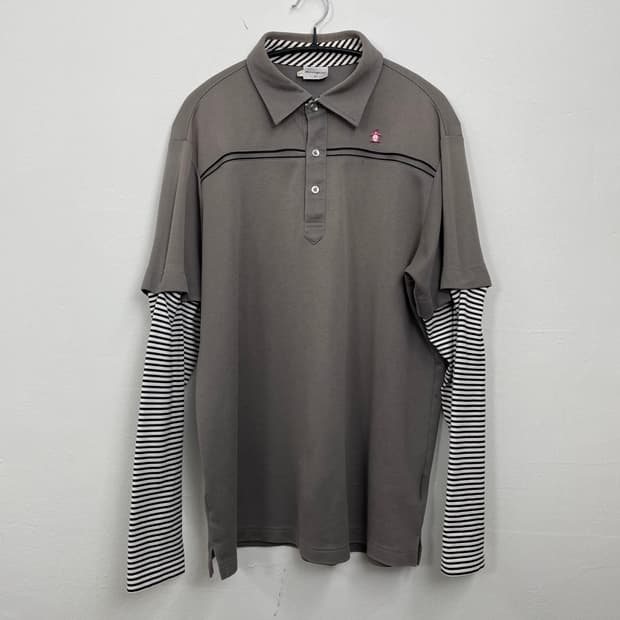 먼싱웨어 재팬 토프 페이크 레이어드 긴팔 카라티 110(3L)