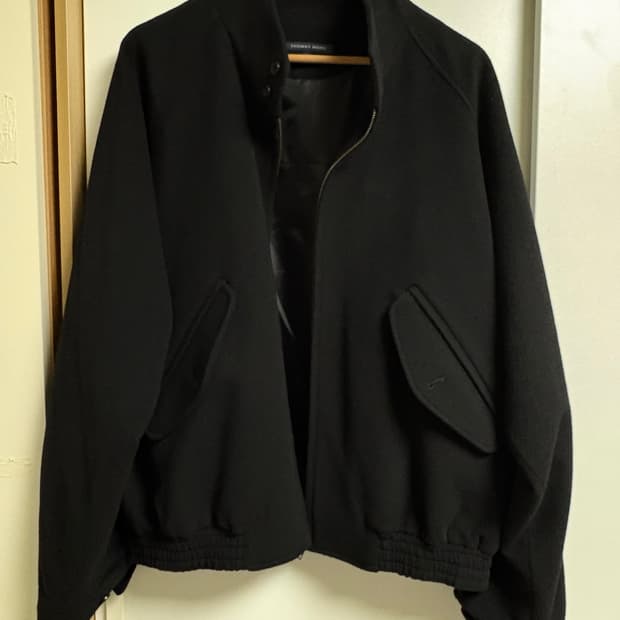 토마스모어 울 해링턴 자켓 M 블랙