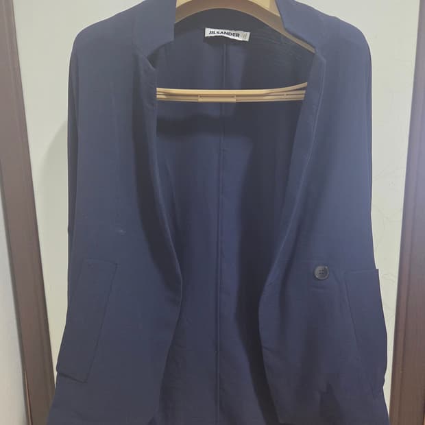 질샌더 네이비 자켓 