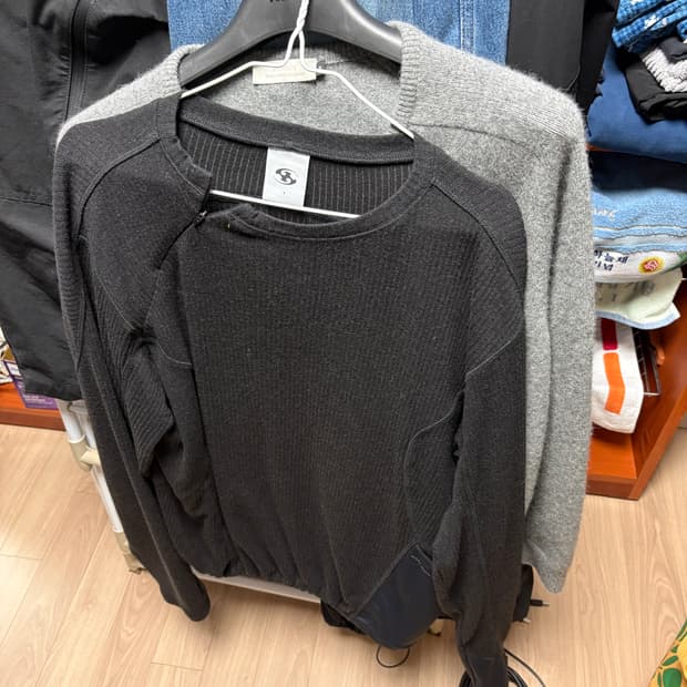 산산기어 리브드 롱슬리브 4사이즈