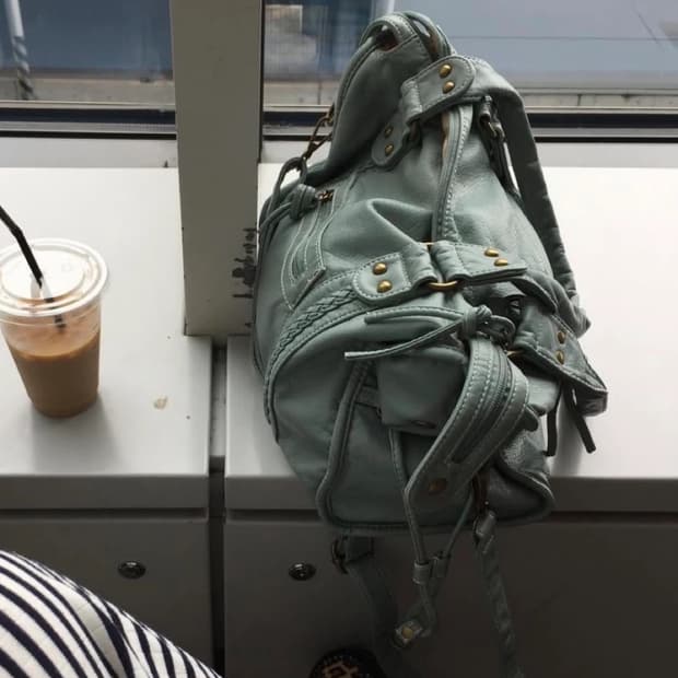 쉬인 민트 숄더백 (단종)