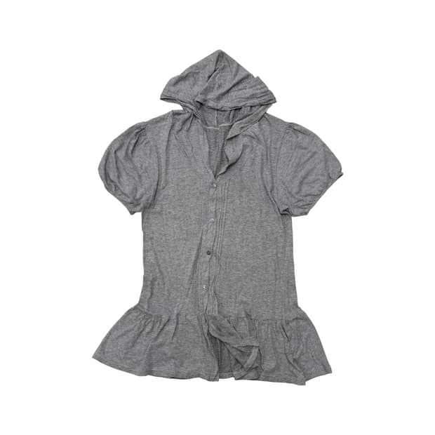 Io comme io shirring hooded top
