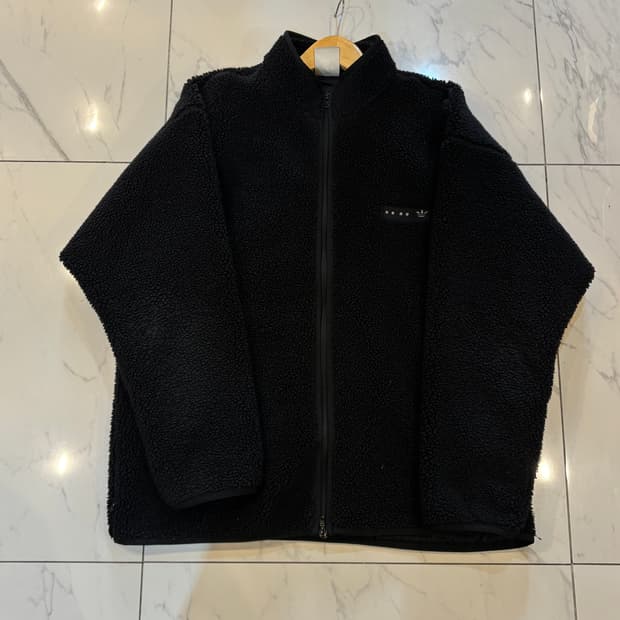 아디다스 검정 후리스 L