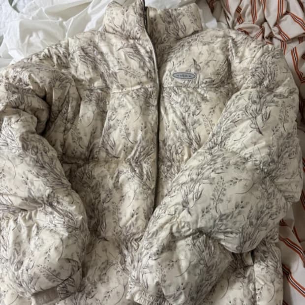 Sculptor 스컬프터 오버사이즈 플라워 패딩 L