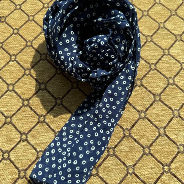 블루 도트 스카프
