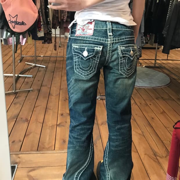 트루릴리젼 워싱 데님 팬츠