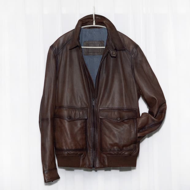 마시모두띠 파티냐 레더 A2 플라이트 자켓 (M / 95-100)