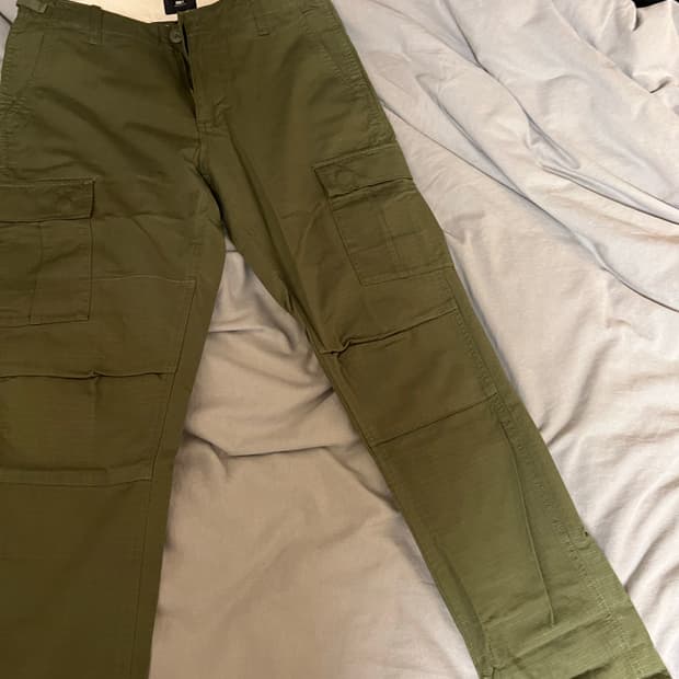 오베이 obey 올리브그린 카고바지 28