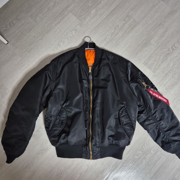 알파인더스트리 ma-1 블랙 XL