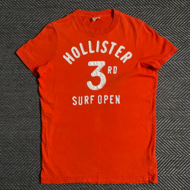 홀리스터 y2k 빈티지 자수로고 반팔 티셔츠o 4854