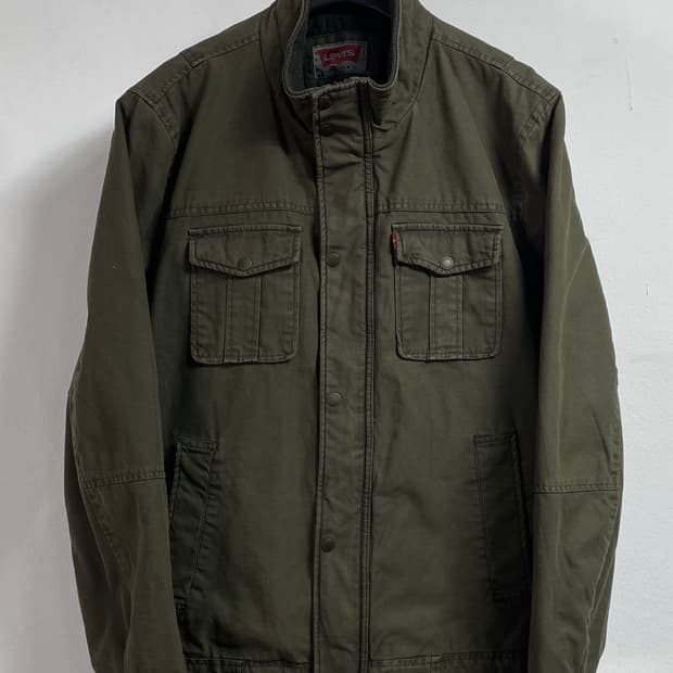 22s 리바이스 가먼트다잉 누빔 트러커 자켓 (on.253)  