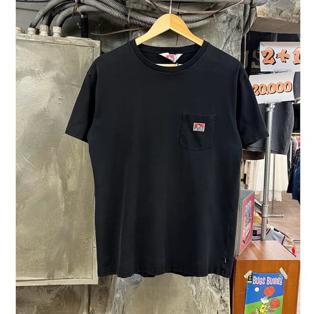 벤데이비스 포켓 반팔티 블랙 #csz4044