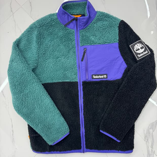 •Timberland 팀버랜드 컬러블럭 플리스 자켓