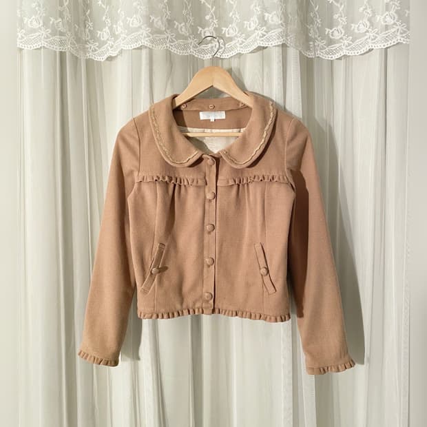 Frill Lace Beige Babydoll Jacket