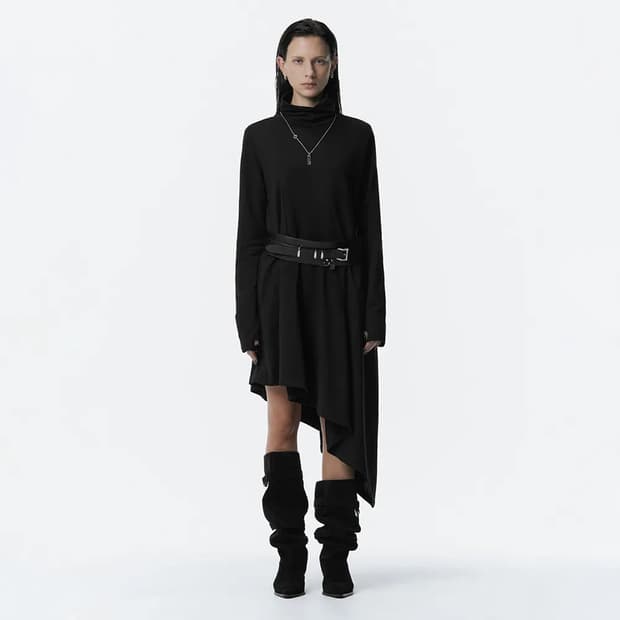 트리밍버드 Turtleneck Pintuck Jersey One-pice