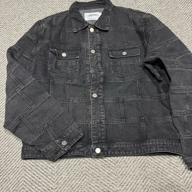 노메뉴얼 데님 블록 자켓 M (옷장 정리 중)