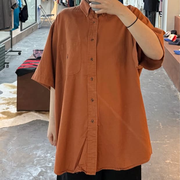 폴로 랄프로렌 오렌지 반팔 셔츠 H3095