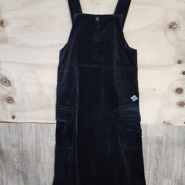 183) 원더플레이스 코듀로이 멜빵 롱원피스