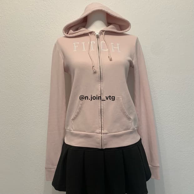 아베크롬비 딸기 피치 핑크 후드집업